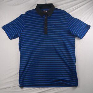 Puma Men's Golf Dry Cell Technology Performance Polo Shirt Large Blue Black